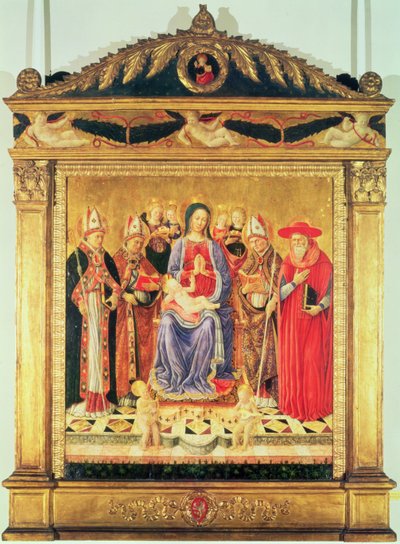 The Virgin and Child Enthroned with Saints by Giovanni Boccati or Boccatto